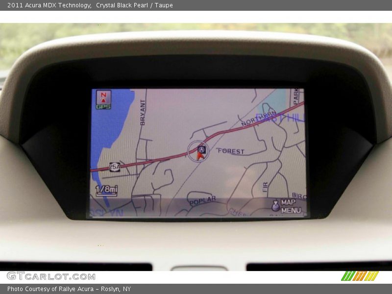 Crystal Black Pearl / Taupe 2011 Acura MDX Technology