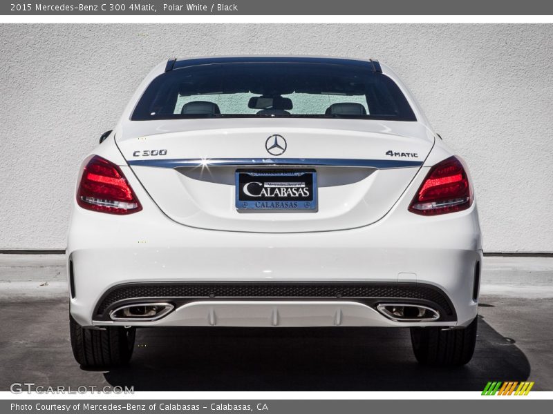 Polar White / Black 2015 Mercedes-Benz C 300 4Matic