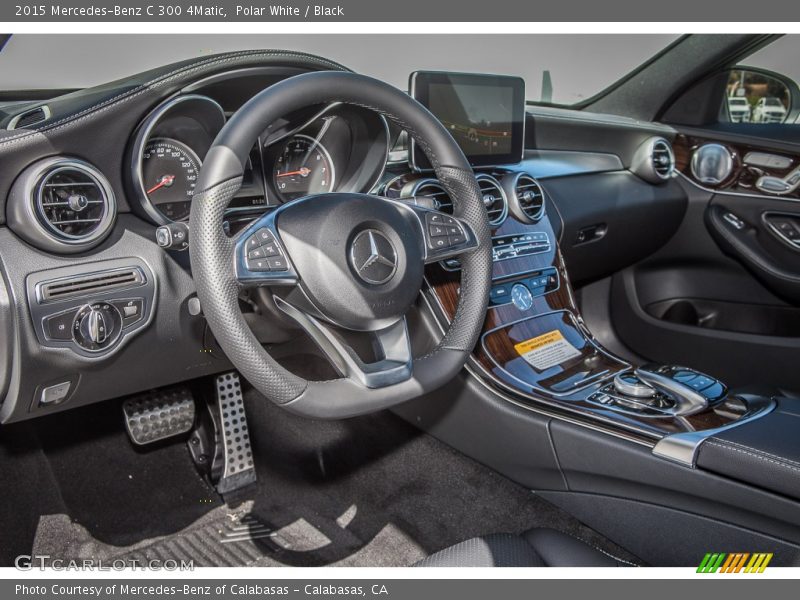 Polar White / Black 2015 Mercedes-Benz C 300 4Matic