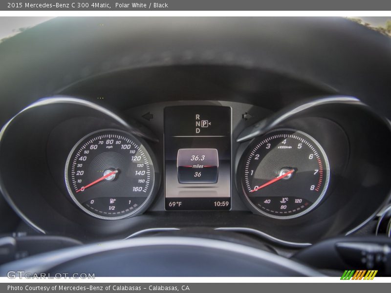 Polar White / Black 2015 Mercedes-Benz C 300 4Matic