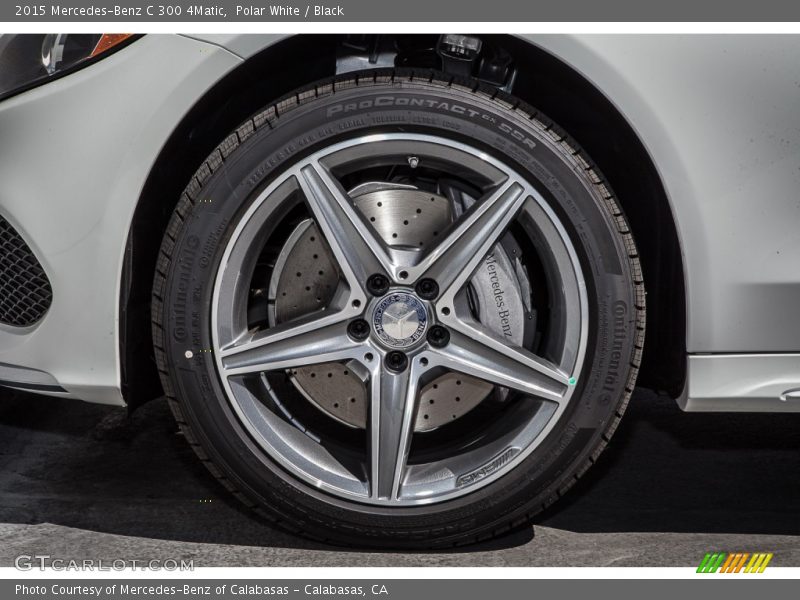 Polar White / Black 2015 Mercedes-Benz C 300 4Matic