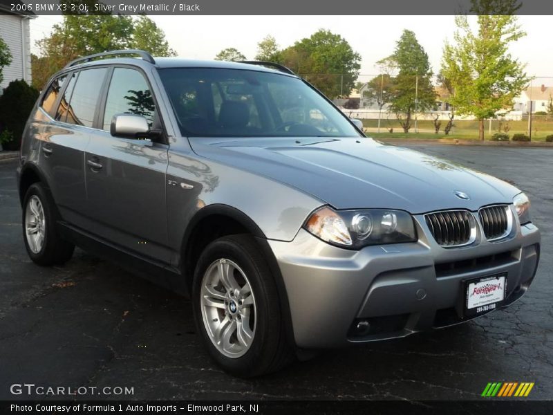 Silver Grey Metallic / Black 2006 BMW X3 3.0i