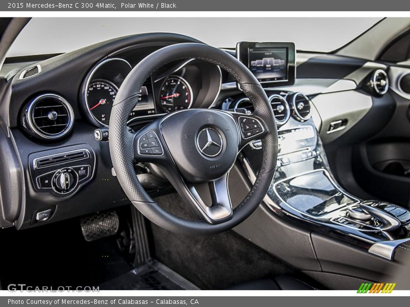 Polar White / Black 2015 Mercedes-Benz C 300 4Matic