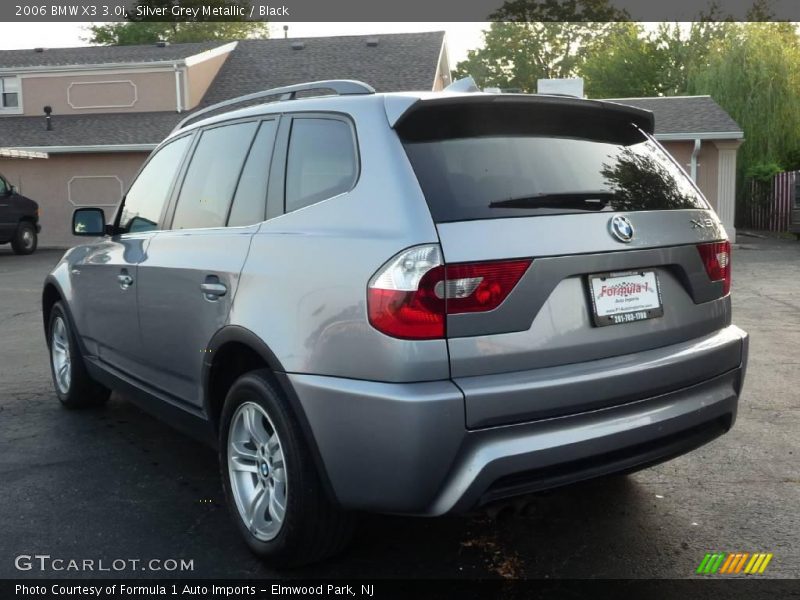 Silver Grey Metallic / Black 2006 BMW X3 3.0i
