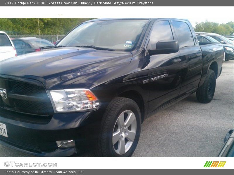 Black / Dark Slate Gray/Medium Graystone 2012 Dodge Ram 1500 Express Crew Cab