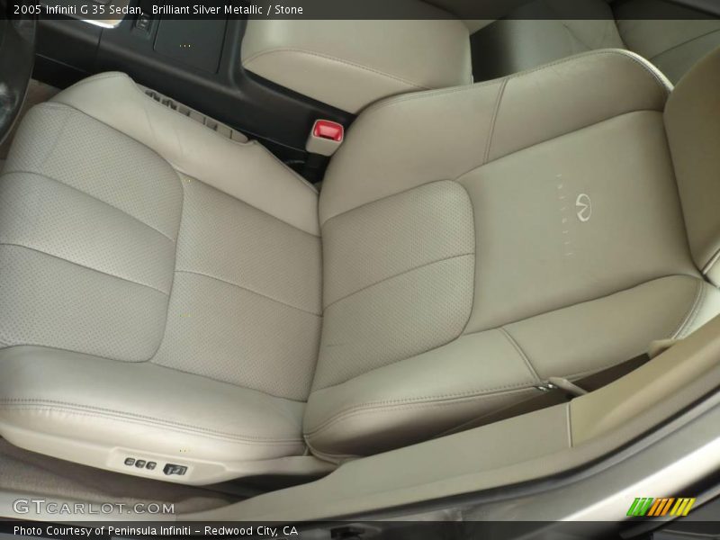 Brilliant Silver Metallic / Stone 2005 Infiniti G 35 Sedan