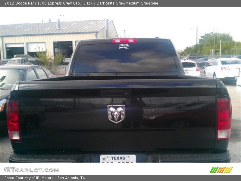 Black / Dark Slate Gray/Medium Graystone 2012 Dodge Ram 1500 Express Crew Cab