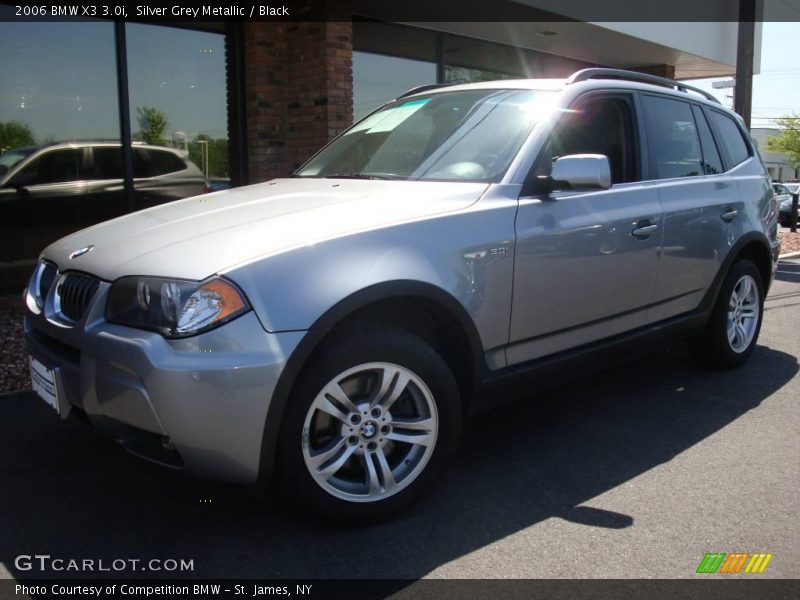 Silver Grey Metallic / Black 2006 BMW X3 3.0i