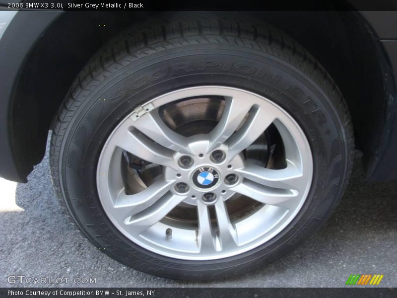 Silver Grey Metallic / Black 2006 BMW X3 3.0i