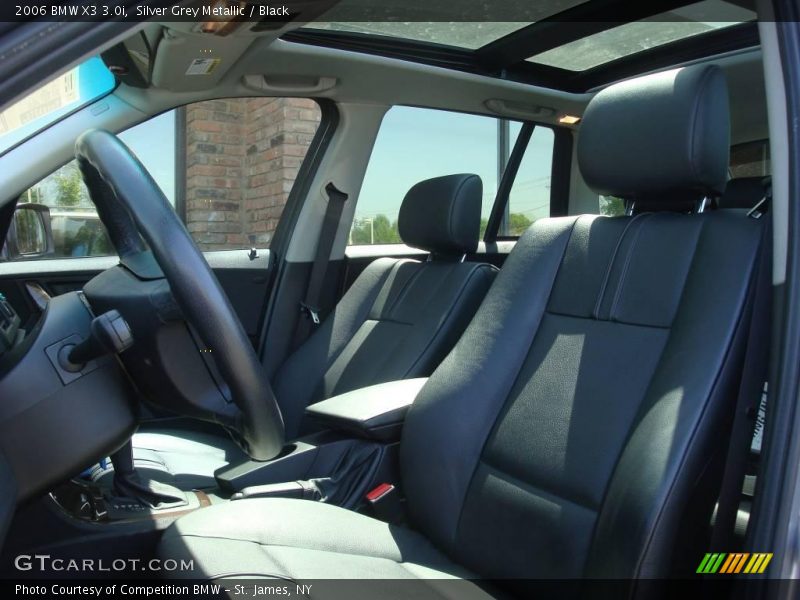 Silver Grey Metallic / Black 2006 BMW X3 3.0i