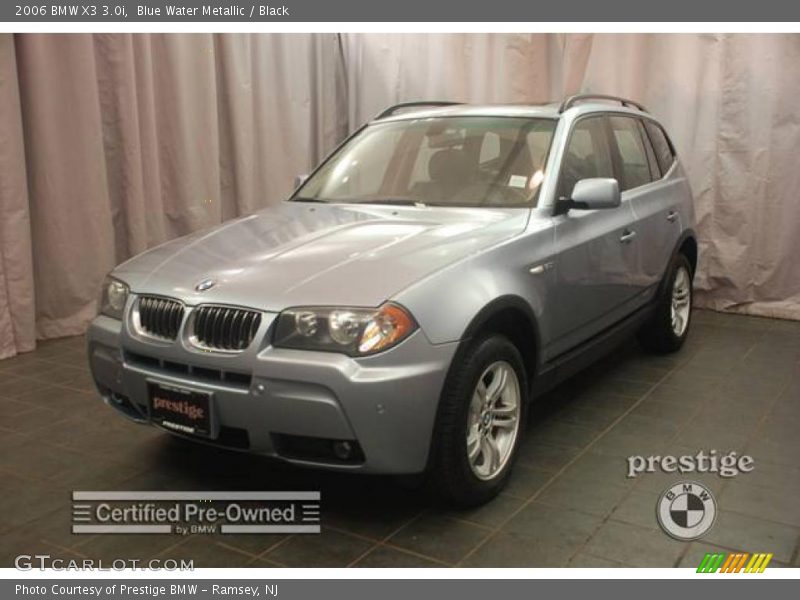 Blue Water Metallic / Black 2006 BMW X3 3.0i