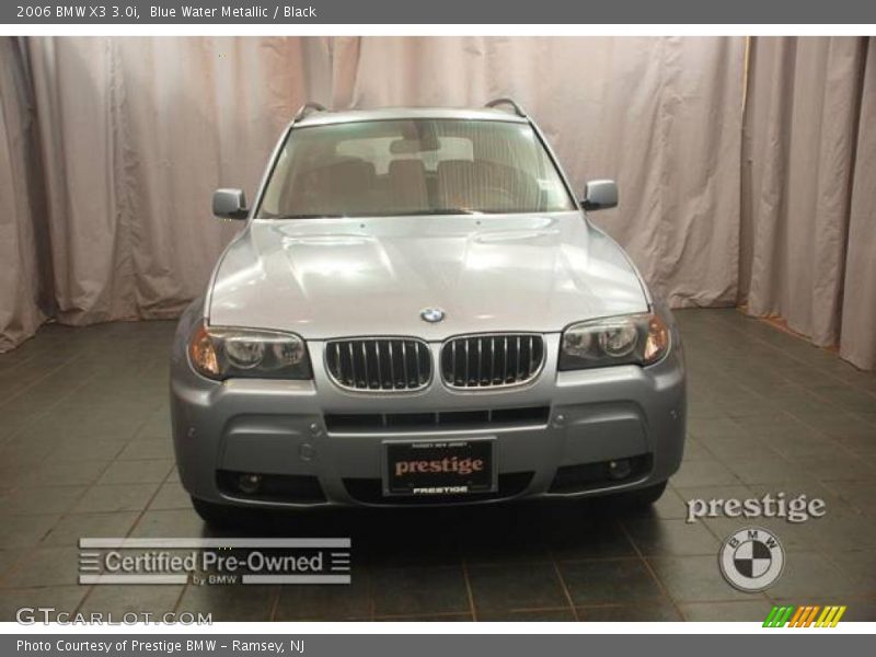 Blue Water Metallic / Black 2006 BMW X3 3.0i