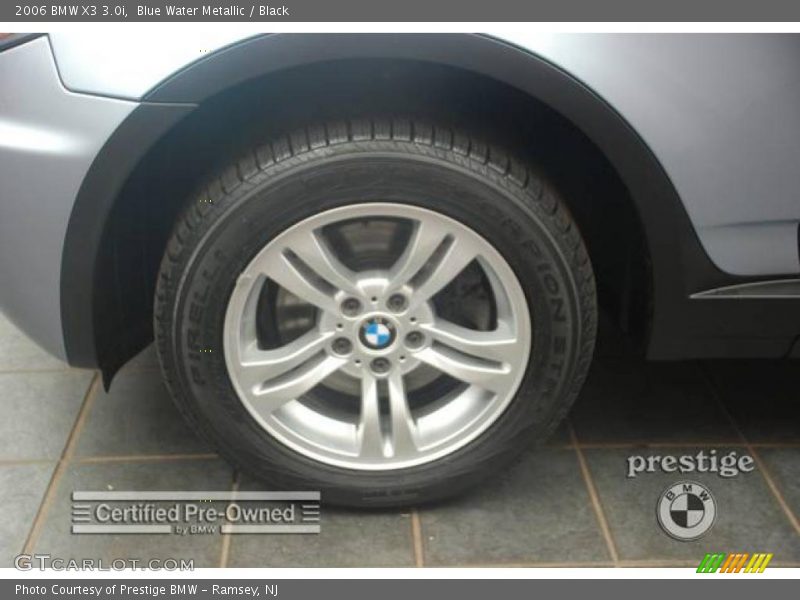 Blue Water Metallic / Black 2006 BMW X3 3.0i