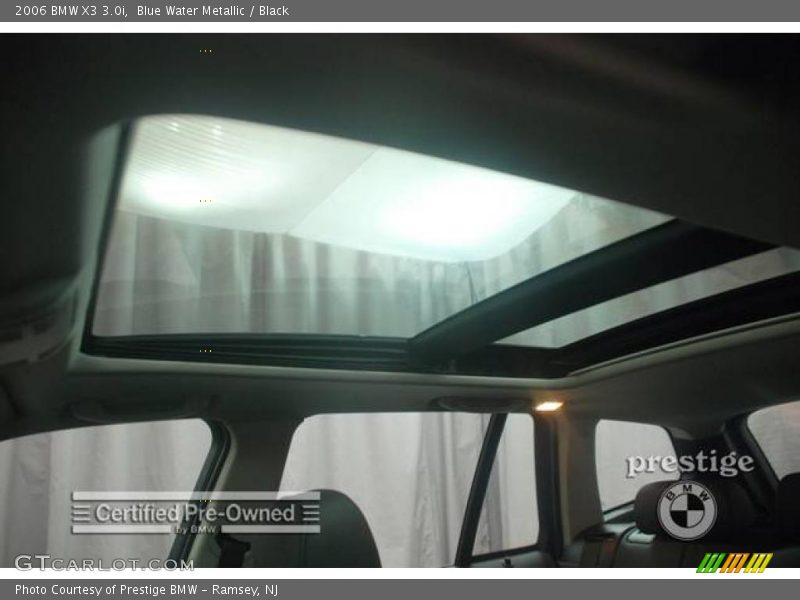 Blue Water Metallic / Black 2006 BMW X3 3.0i