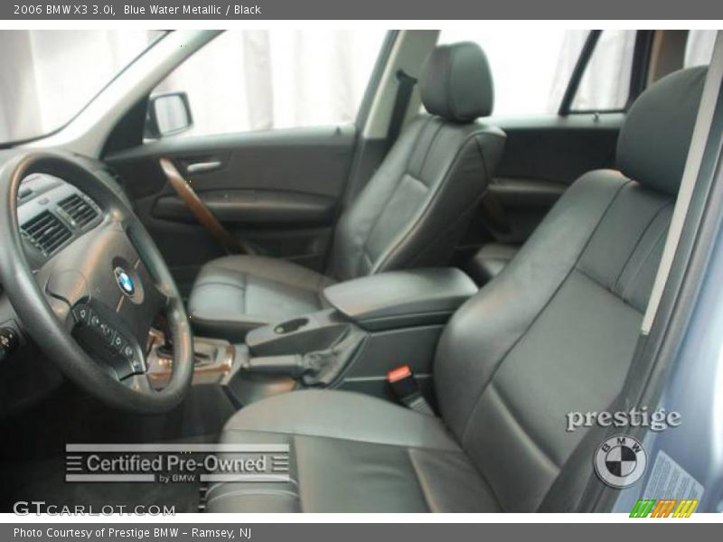 Blue Water Metallic / Black 2006 BMW X3 3.0i