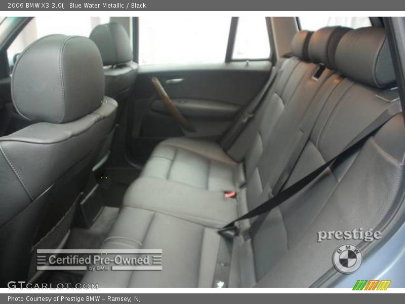 Blue Water Metallic / Black 2006 BMW X3 3.0i