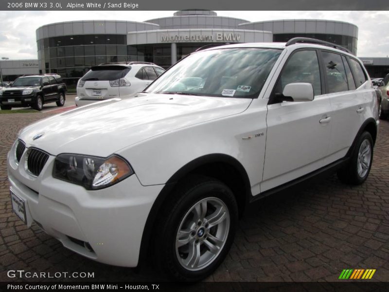 Alpine White / Sand Beige 2006 BMW X3 3.0i