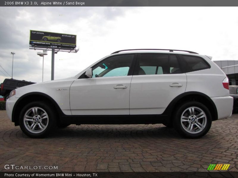 Alpine White / Sand Beige 2006 BMW X3 3.0i
