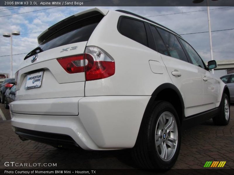 Alpine White / Sand Beige 2006 BMW X3 3.0i