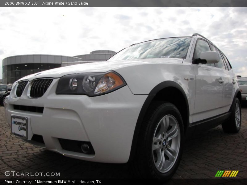 Alpine White / Sand Beige 2006 BMW X3 3.0i