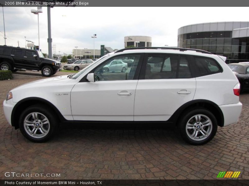Alpine White / Sand Beige 2006 BMW X3 3.0i
