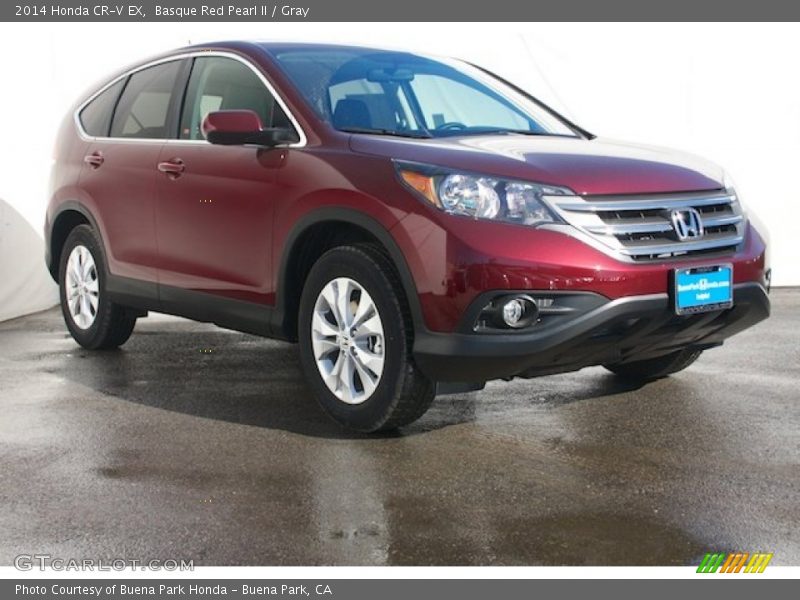 Basque Red Pearl II / Gray 2014 Honda CR-V EX