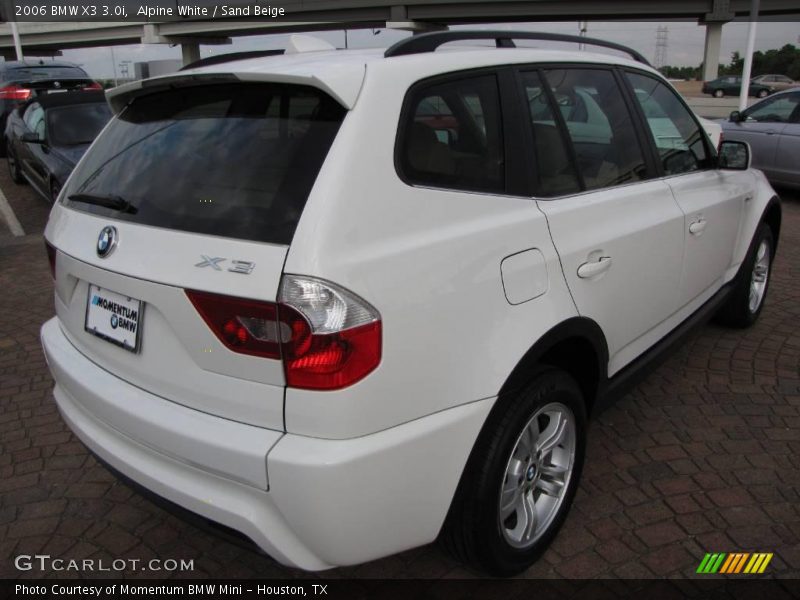 Alpine White / Sand Beige 2006 BMW X3 3.0i