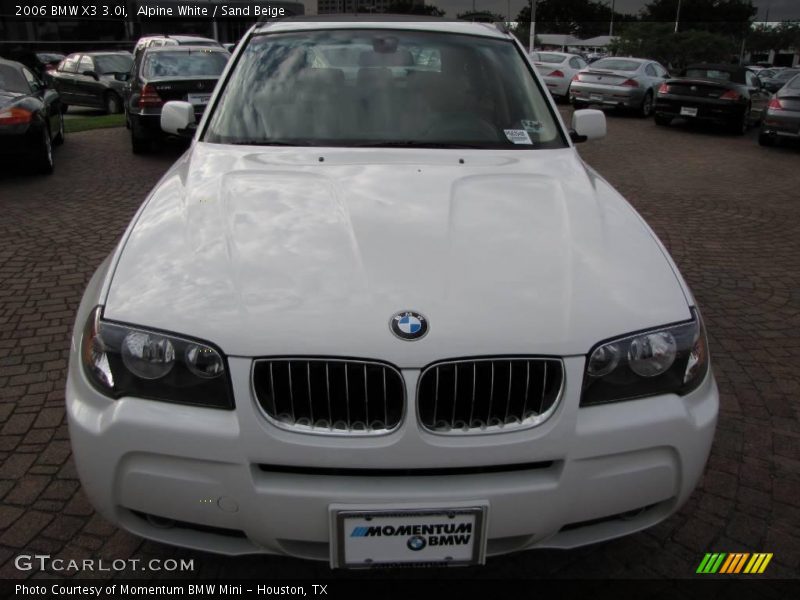 Alpine White / Sand Beige 2006 BMW X3 3.0i