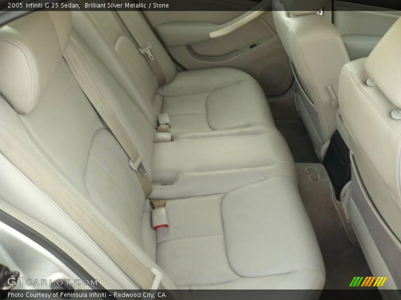 Brilliant Silver Metallic / Stone 2005 Infiniti G 35 Sedan