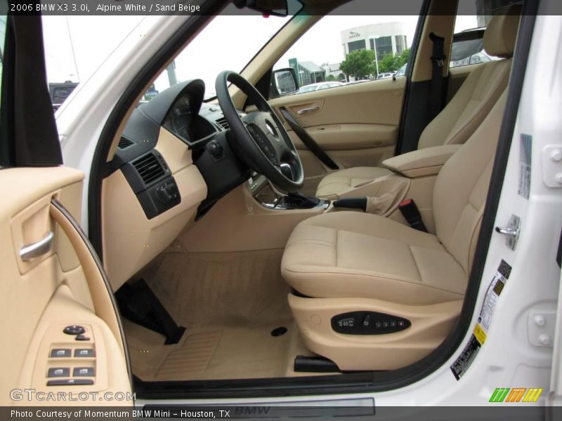 Alpine White / Sand Beige 2006 BMW X3 3.0i