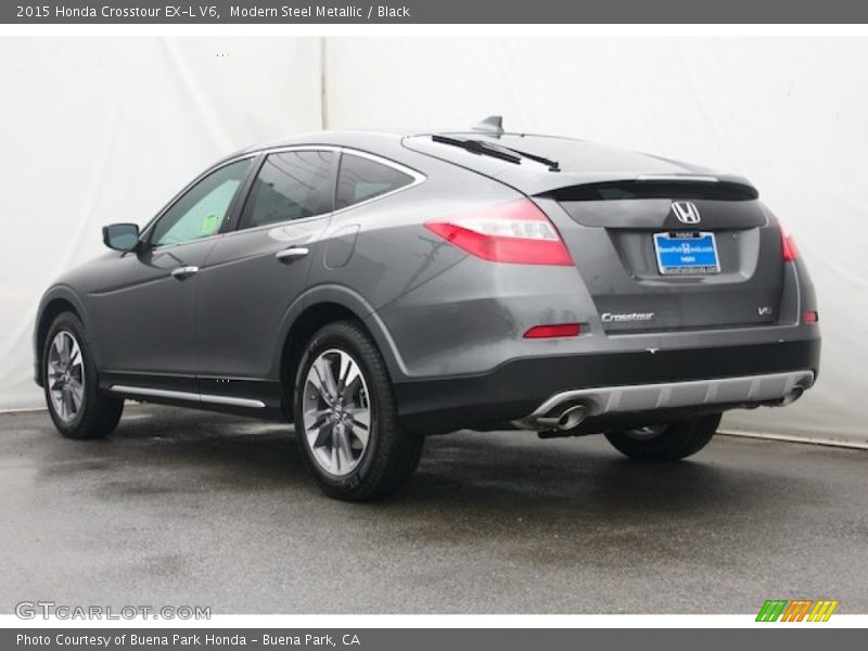 Modern Steel Metallic / Black 2015 Honda Crosstour EX-L V6