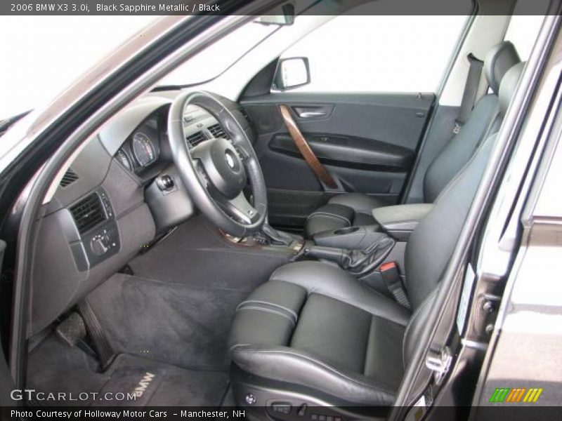 Black Sapphire Metallic / Black 2006 BMW X3 3.0i