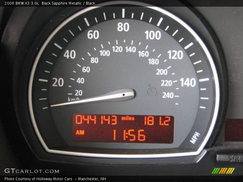 Black Sapphire Metallic / Black 2006 BMW X3 3.0i