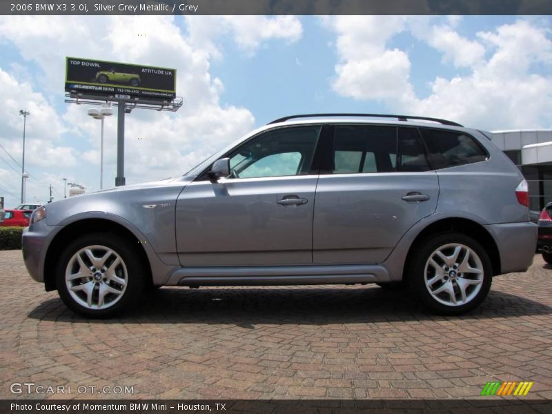 Silver Grey Metallic / Grey 2006 BMW X3 3.0i