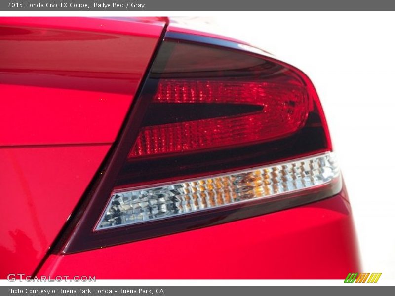 Rallye Red / Gray 2015 Honda Civic LX Coupe