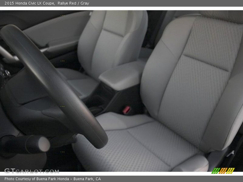 Rallye Red / Gray 2015 Honda Civic LX Coupe