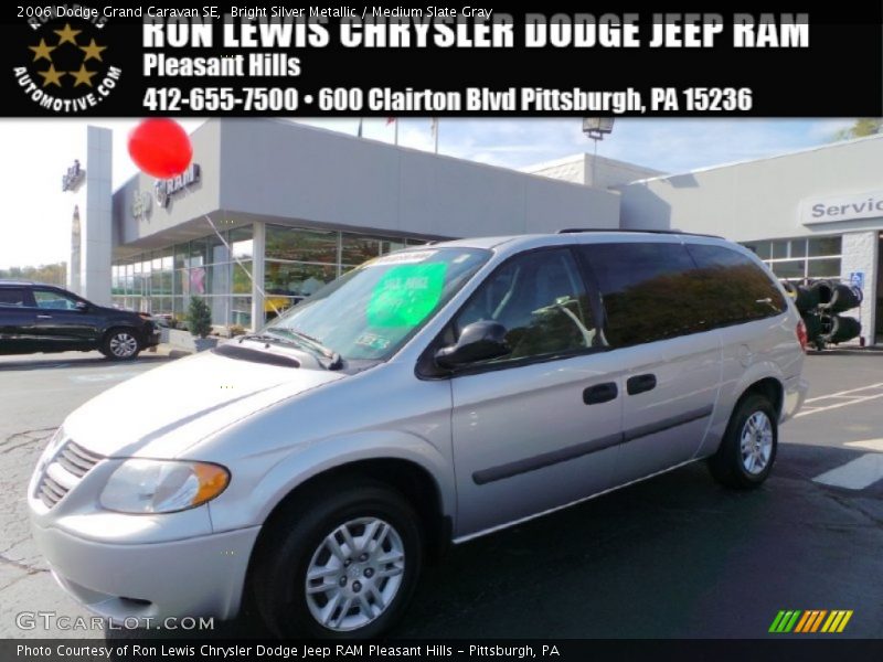 Bright Silver Metallic / Medium Slate Gray 2006 Dodge Grand Caravan SE