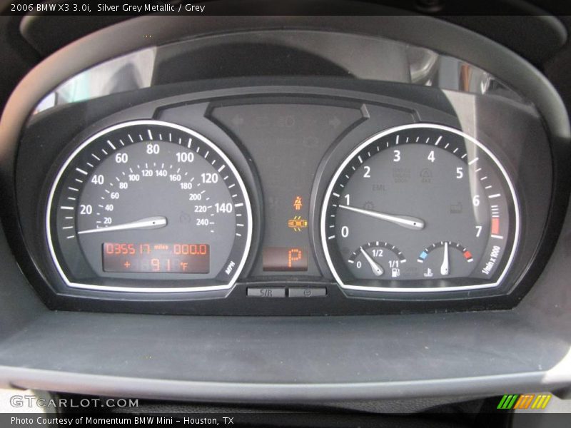 Silver Grey Metallic / Grey 2006 BMW X3 3.0i