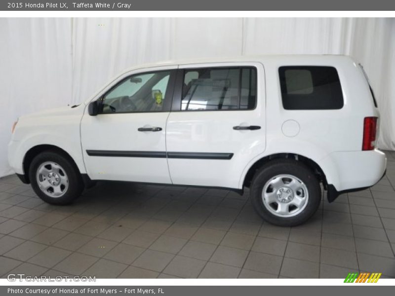 Taffeta White / Gray 2015 Honda Pilot LX
