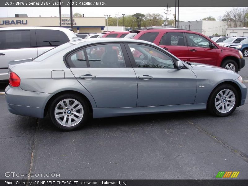 Arctic Metallic / Black 2007 BMW 3 Series 328xi Sedan