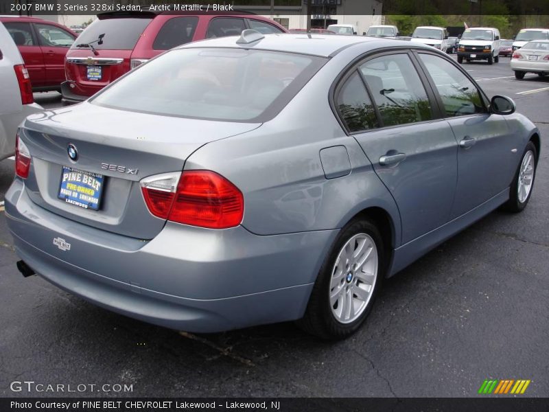 Arctic Metallic / Black 2007 BMW 3 Series 328xi Sedan