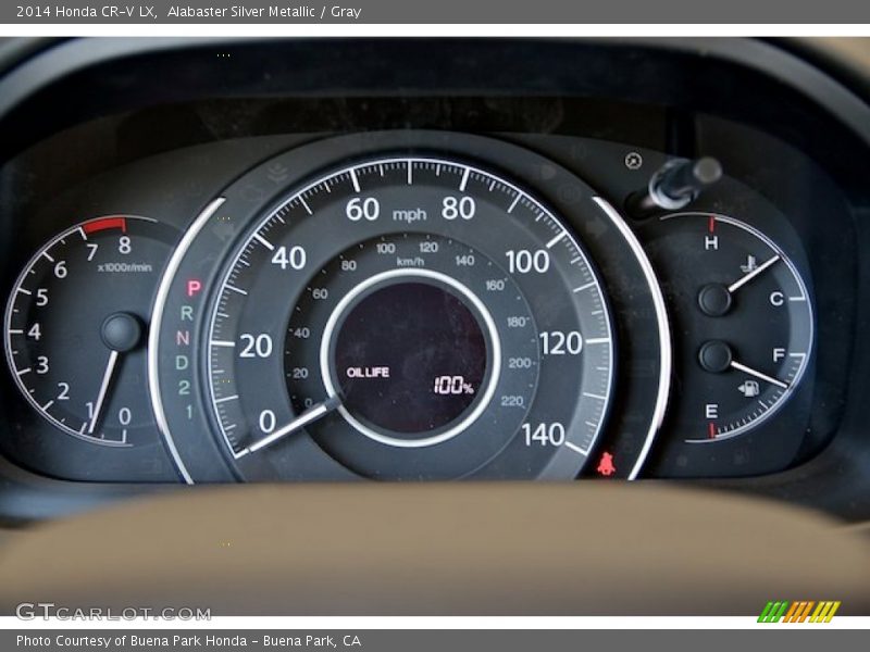Alabaster Silver Metallic / Gray 2014 Honda CR-V LX