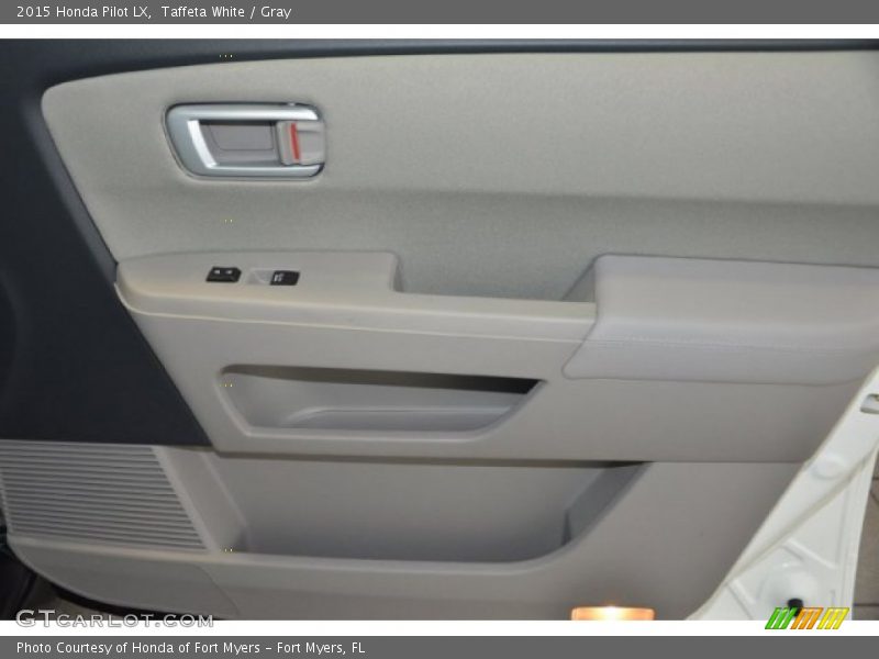 Taffeta White / Gray 2015 Honda Pilot LX