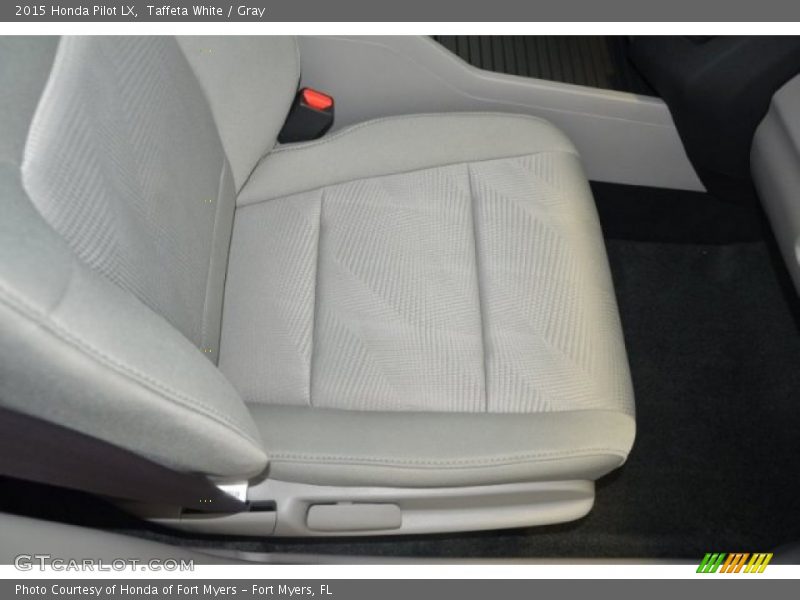 Taffeta White / Gray 2015 Honda Pilot LX