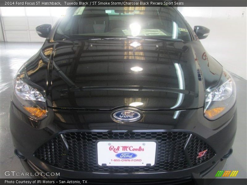 Tuxedo Black / ST Smoke Storm/Charcoal Black Recaro Sport Seats 2014 Ford Focus ST Hatchback