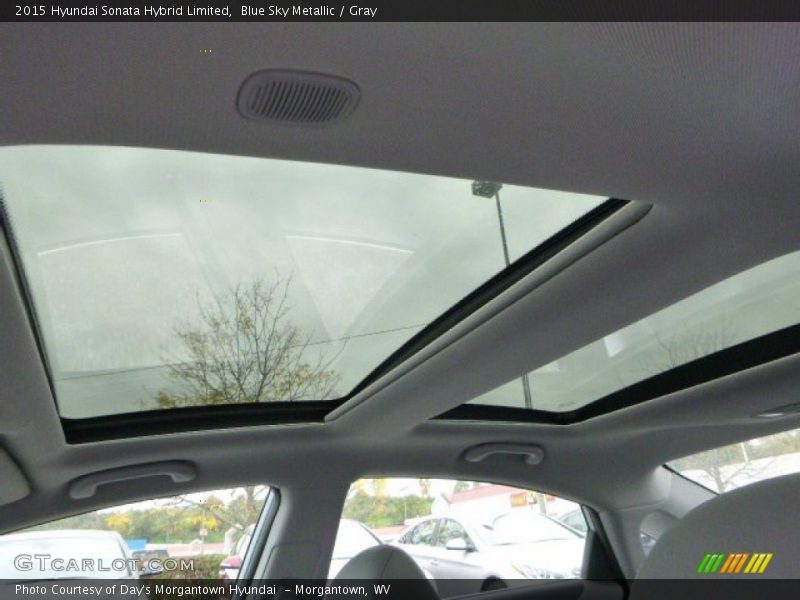Sunroof of 2015 Sonata Hybrid Limited
