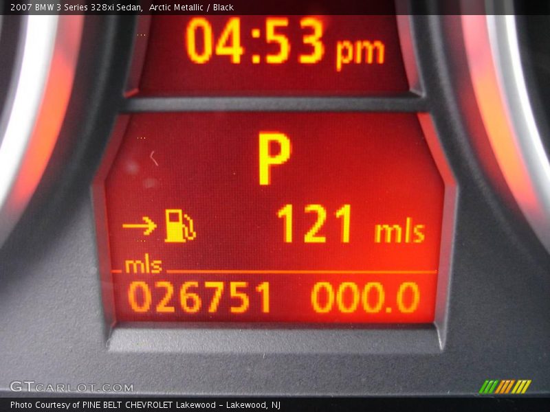 Arctic Metallic / Black 2007 BMW 3 Series 328xi Sedan