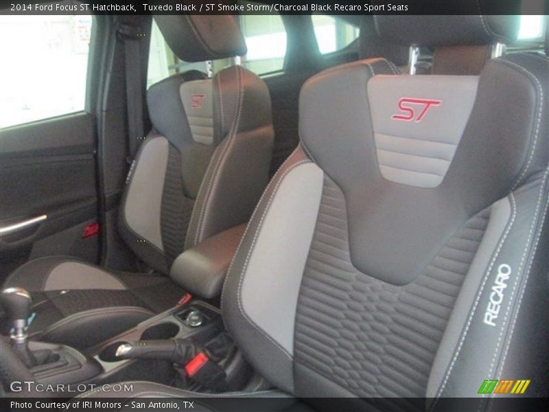 Tuxedo Black / ST Smoke Storm/Charcoal Black Recaro Sport Seats 2014 Ford Focus ST Hatchback