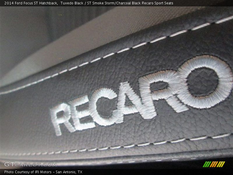 Tuxedo Black / ST Smoke Storm/Charcoal Black Recaro Sport Seats 2014 Ford Focus ST Hatchback