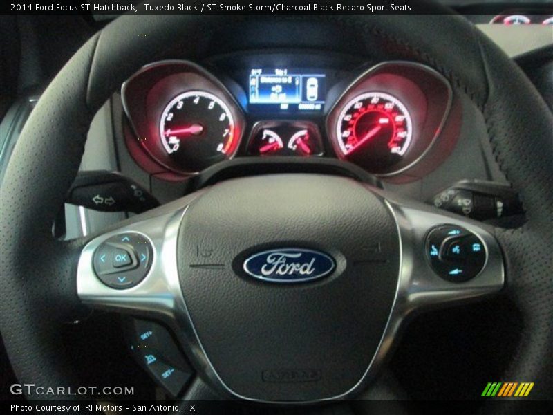Tuxedo Black / ST Smoke Storm/Charcoal Black Recaro Sport Seats 2014 Ford Focus ST Hatchback